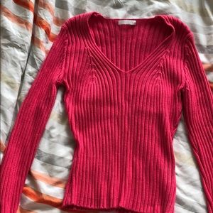 Pink Knit Dibbed Sweater Promod